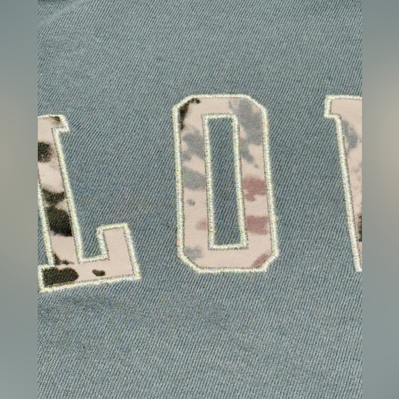 PINK Victorias Secret Cowl Neck Varsity Sweatshirt Small - Picture 4 of 10